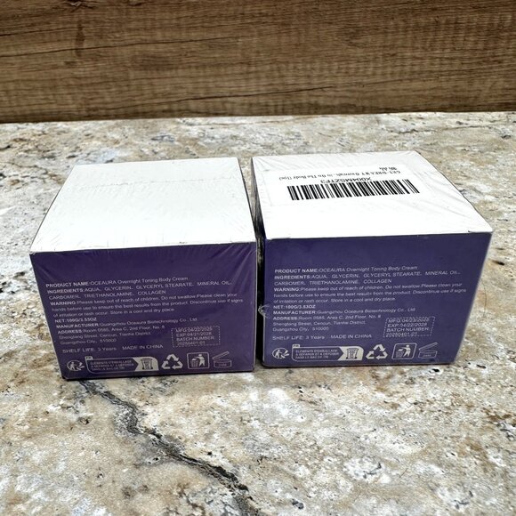 2 X OceAura Get Dreamy Overnight Toning Body Cream Tighten And Lift 3.53oz - Picture 3 of 8